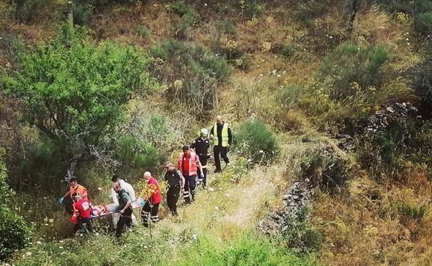 Heridos dos jóvenes en un accidente en la DSA-576 entre Saucelle y Lumbrales