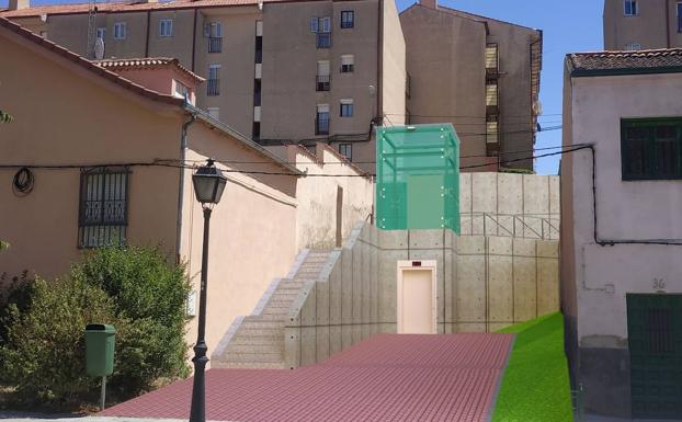 Así serán los ascensores urbanos de San José y El Palo, cuyas obras empezarán en otoño