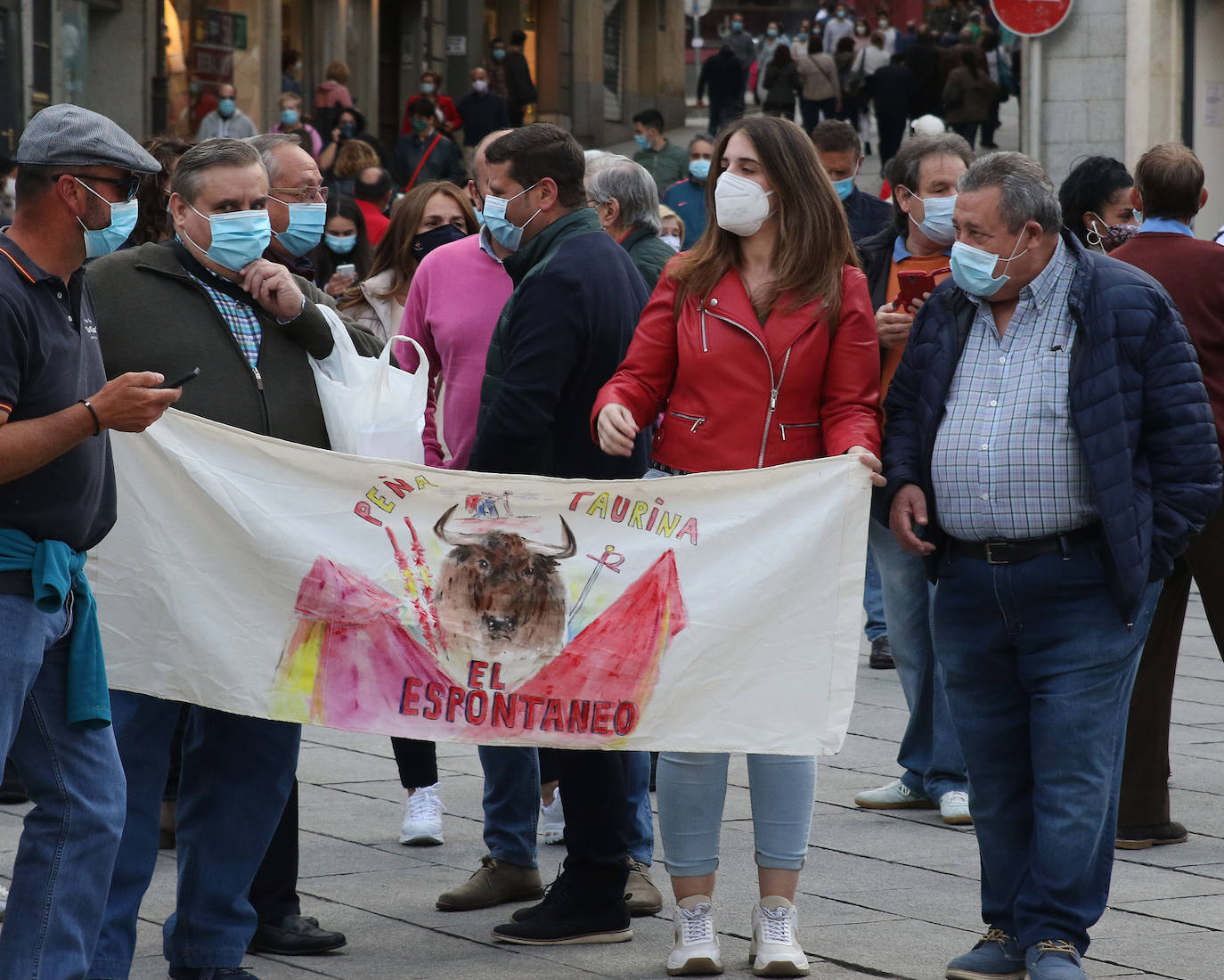 Paseo en defensa del sector taurino en Segovia