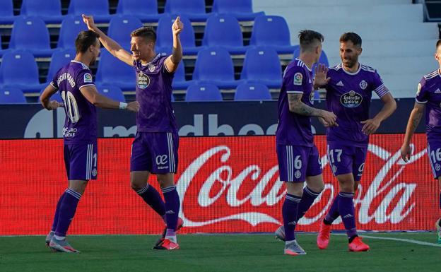 El Real Valladolid ha cosechado la mitad de sus puntos ante los tres del descenso