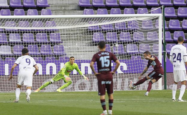 Masip, decisivo de nuevo desde los once metros y el mejor ante el Celta