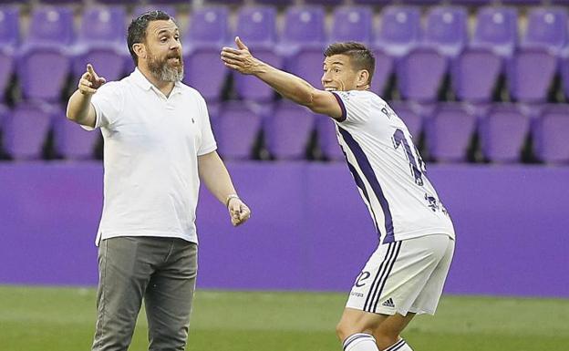 Sergio descarta novedades tácticas en el Real Valladolid para jugar ante el Atlético de Madrid