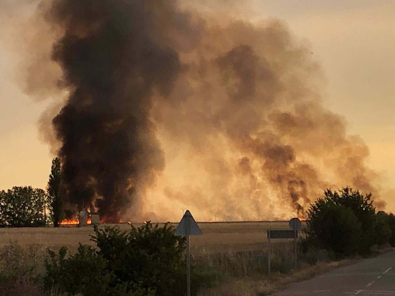 Incendio en Frechilla