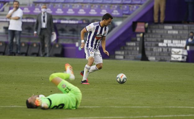 Una triquiñuela de David Soria evitó que el Real Valladolid marcara ante el Getafe