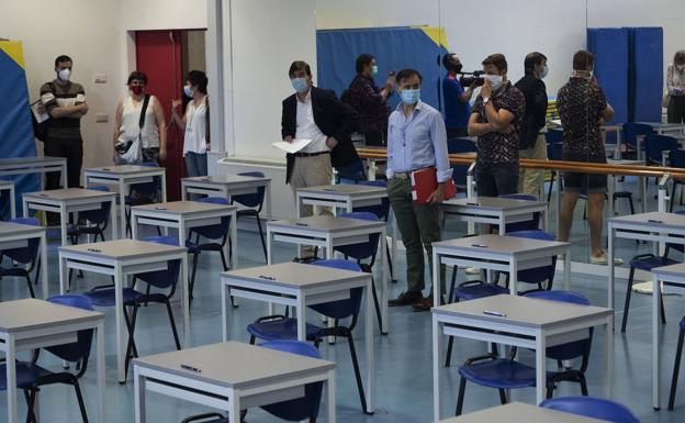 Así es el despliegue de protección para blindar durante la EBAU el campus de la UVA en Segovia