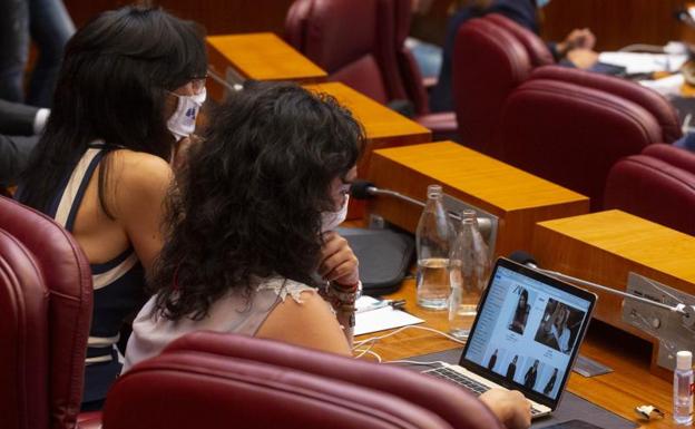 Una procuradora del PP visita páginas de moda desde el escaño de las Cortes de Castilla y León