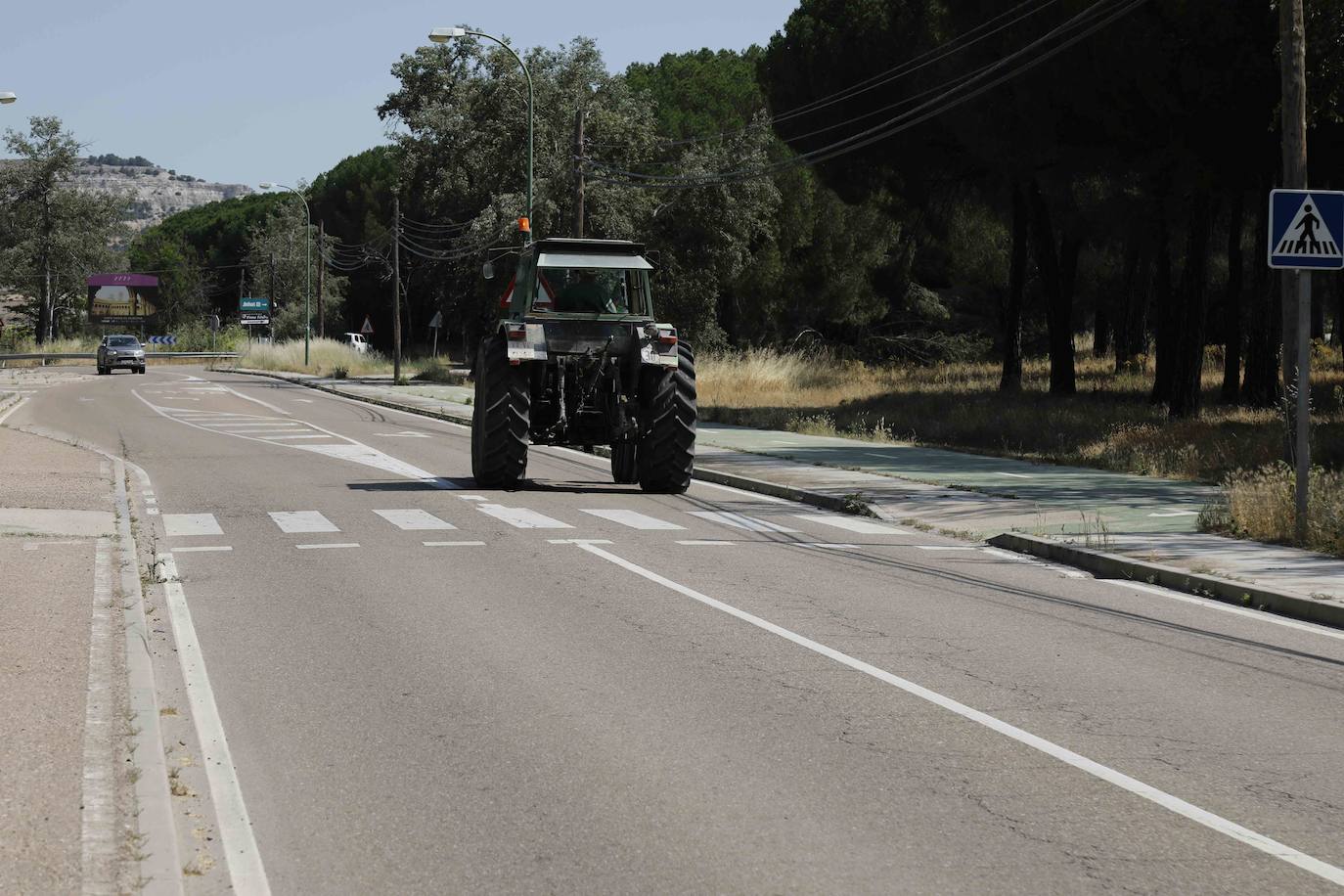 Herido un ciclista de 76 años en un accidente de tráfico en Peñafiel