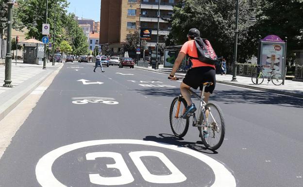 Media ciudad en bici