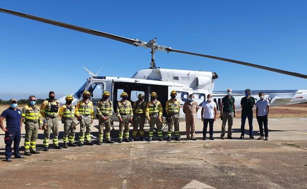 La Junta pasa revista a la Base de Incendios de El Maíllo ante el inicio de la época de máximo riesgo