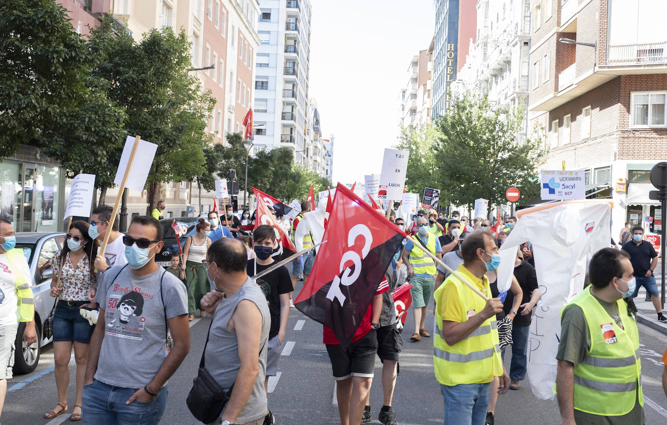 Los técnicos de ambulancia protestan en Valladolid