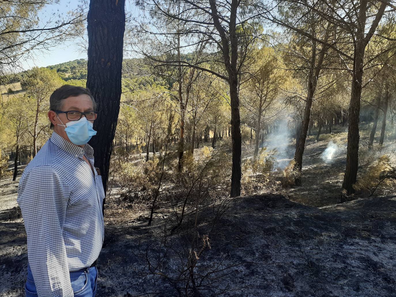 Así ha quedado el histórico monte de Villagarcía de Campos