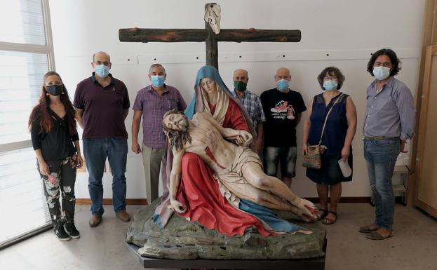 La Junta entrega la imagen restaurada de Nuestra Señora de las Angustias de Béjar