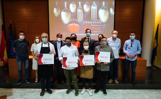 Paula Gutiérrez, Bruno Pena, Ferrán Pols y Cristian Santiago, finalistas del segundo Concurso Internacional de Cocina con Ibérico