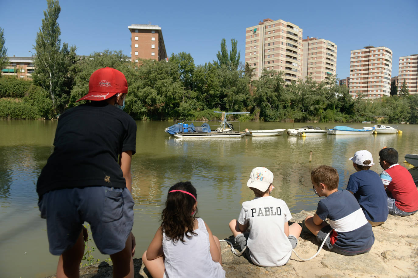 Exhibición de buceo en el Pisuerga