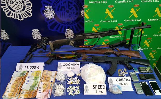 La operación antidroga en Valladolid y Zaragoza suma 13 detenidos, dos kilos de speed y 1,5 de coca incautados
