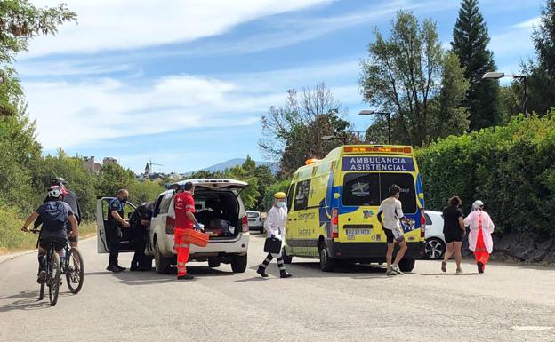 Rescatados un ciclista y un peatón tras sufrir un accidente en Ponferrada