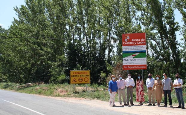 Avanza la renovación de la carretera SG-145 entre Ayllón y el límite con Castilla-La Mancha