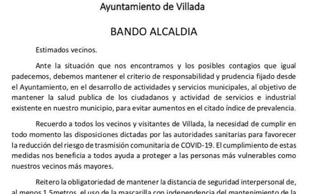 Villada, de zona tranquila a peligro de confinamiento