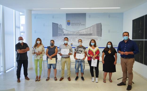 Cinco de los once alumnos del curso de Producción Vegetal de Santa Marta ya están trabajando