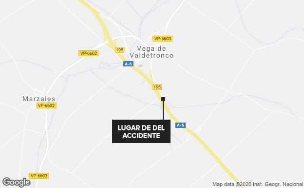 Un muerto en una colisión entre un turismo y una moto en Vega de Valdetronco