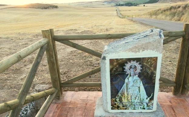 Torquemada estrena un mirador con vistas al santuario de la Reina del Cerrato