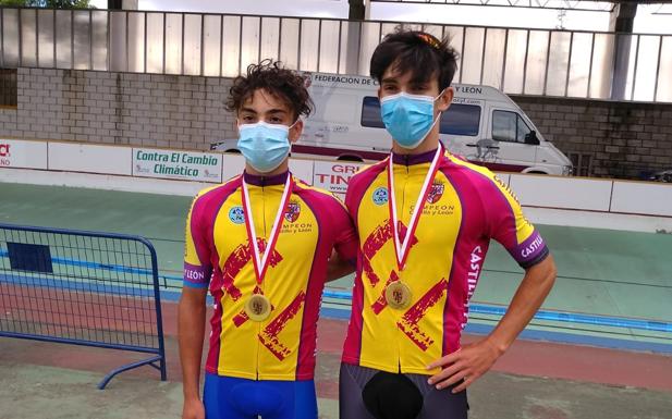 Iván Gómez y Bruno Palomo, campeones regionales de pista