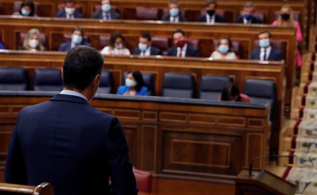 Sánchez, al PP: «Unidas Podemos cumple la Constitución; ustedes, no»