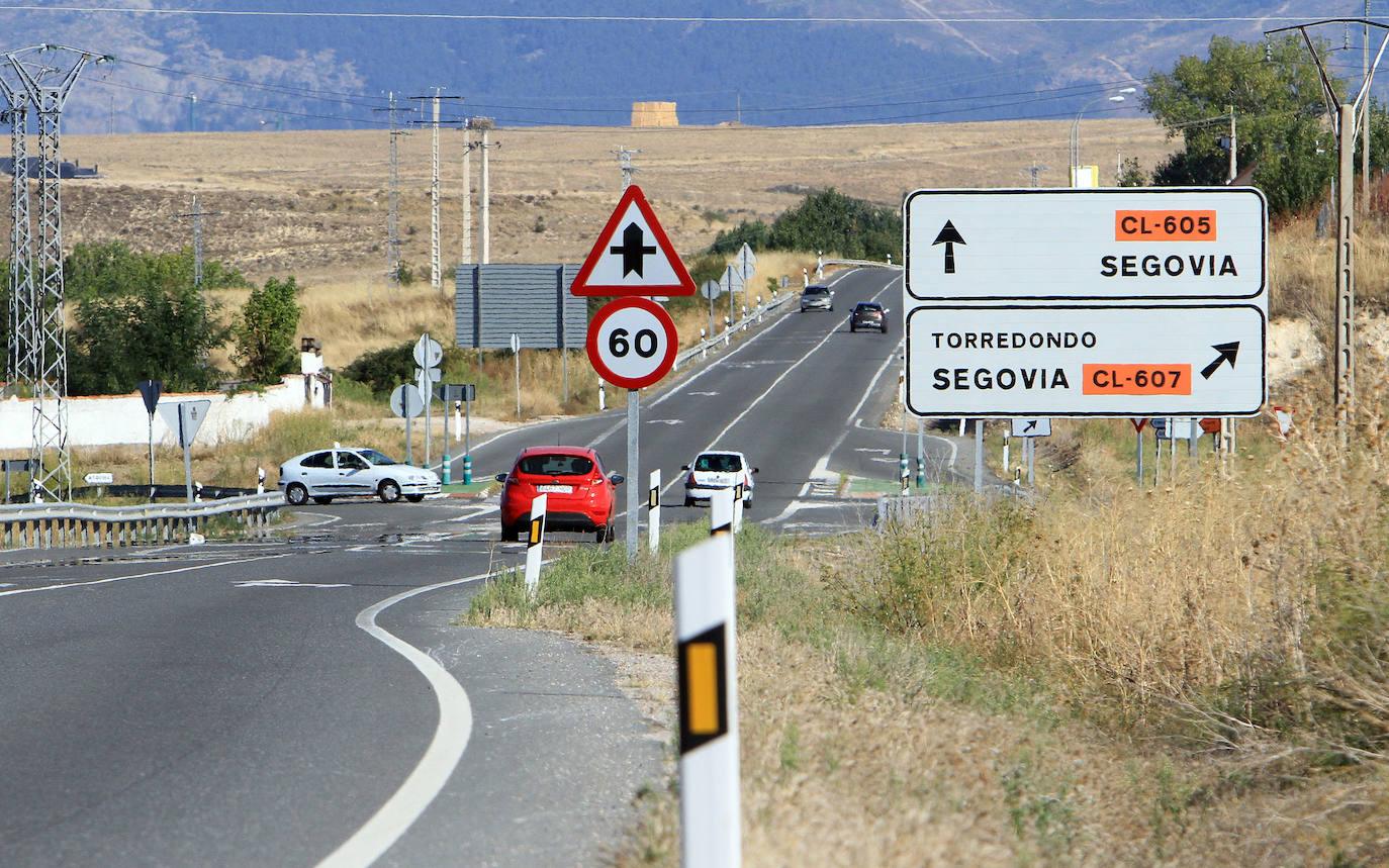 Fomento prevé una rotonda en el cruce del Zorroclín, entre la CL-605 y la CL-607