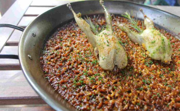 Carne de caza y arroz para el otoño