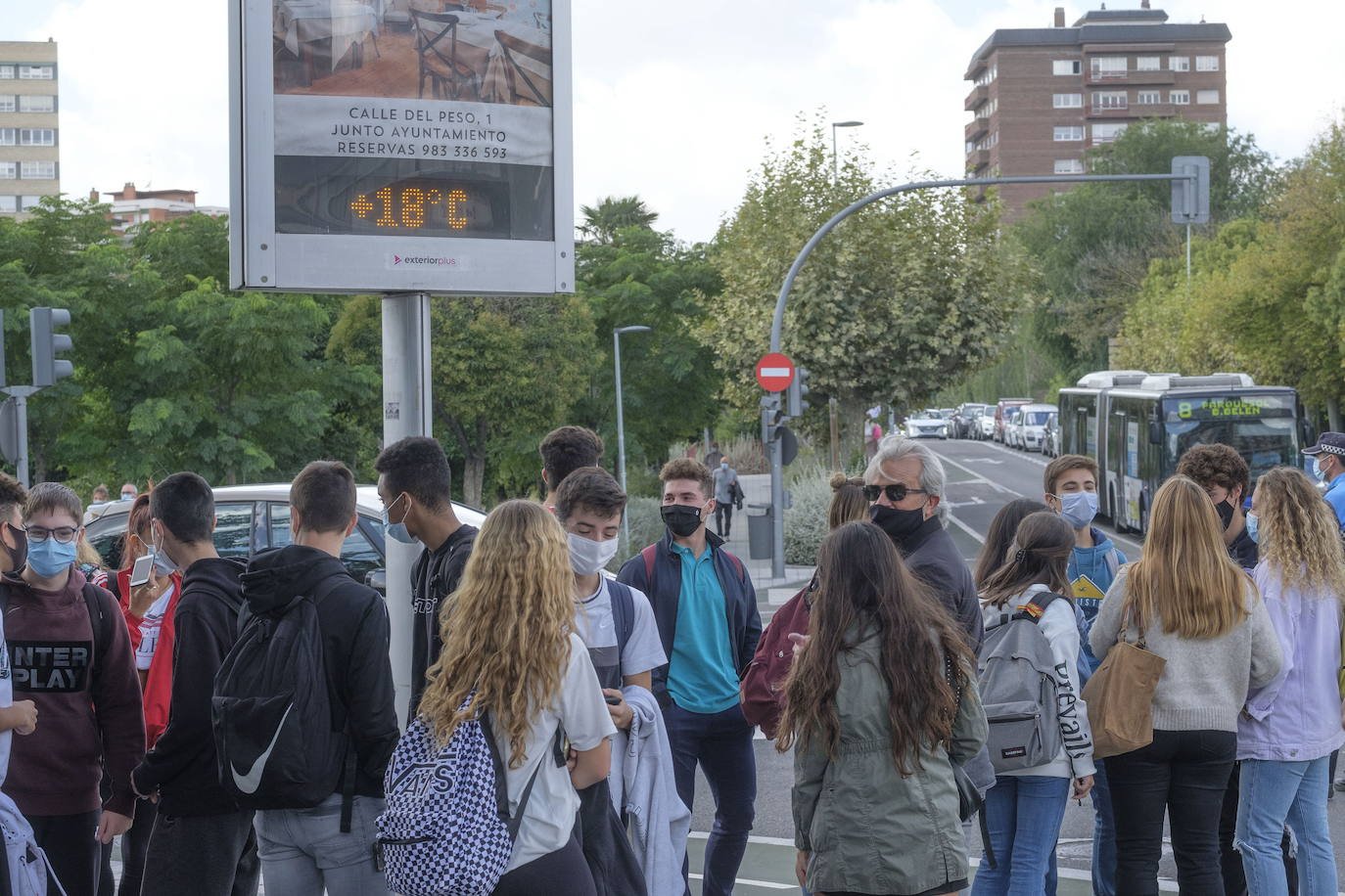 La Aemet prevé hoy máximas entre 6 a 10 grados por debajo de lo normal en Castilla y León