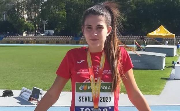 Laura Martín, del CAV, plata en el nacional sub 23 en salto de altura