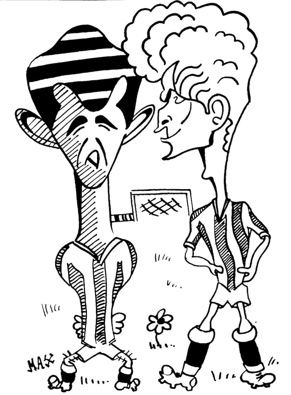 Miguel Delibes, caricaturista de El Norte de Castilla