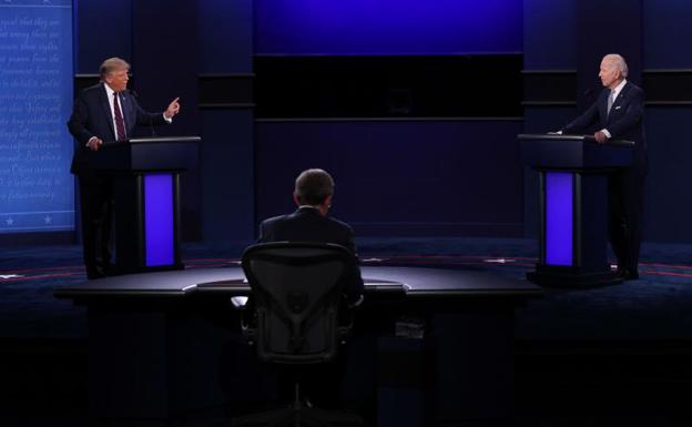 Los momentos más tensos del debate entre Trump y Biden