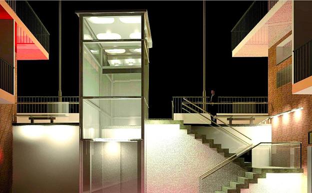 La obra de los primeros ascensores urbanos de Valladolid comenzará la próxima semana