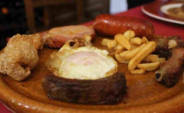 Almuerzo del segador para recuperar fuerzas