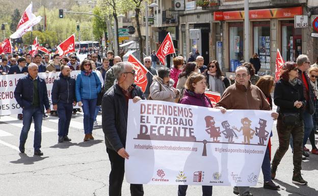 CCOO de Salamanca insta a reducir la parcialidad y temporalidad en el Día por el Trabajo Decente