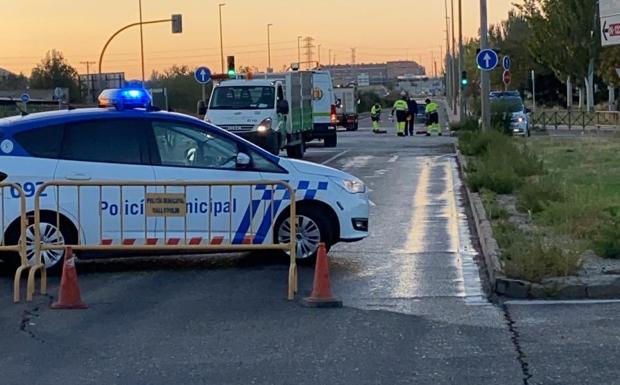 Heridos dos hombres tras la colisión de un turismo y una furgoneta en el Polígono San Cristóbal de Valladolid