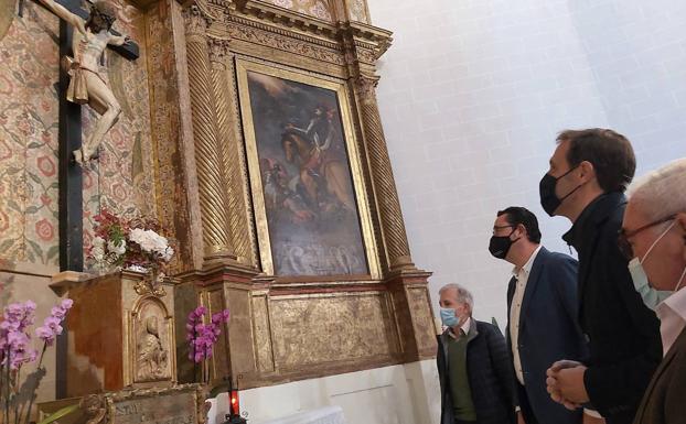 Mota del Marqués celebra la restauración del retablo de la iglesia de San Martín