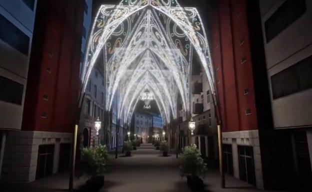 Así serán las luces de Navidad de la calle Santiago de Valladolid