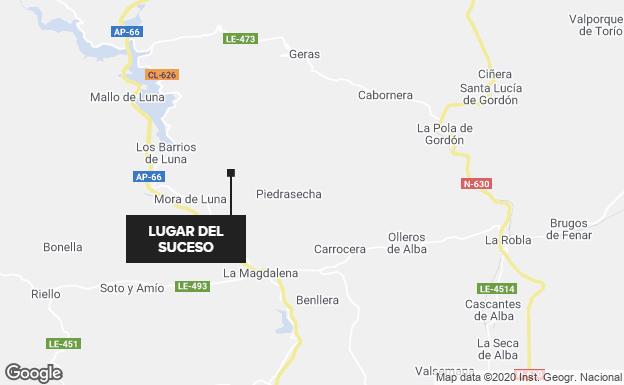 Un varón fallecido tras caer de un andamio en Portilla de Luna