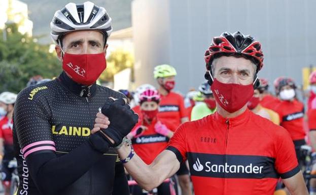 Indurain y Martín Fiz se retan en Valladolid a golpe de pedal y zancada