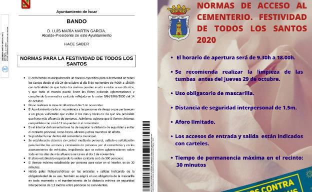 Dos personas por sepultura en Portillo y 30 minutos en Íscar o Peñafiel: así es el protocolo en los cementerios de Valladolid