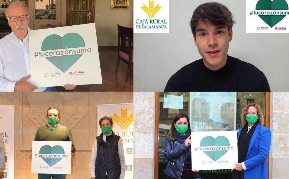 Corazones virtuales para ayudar a Cáritas