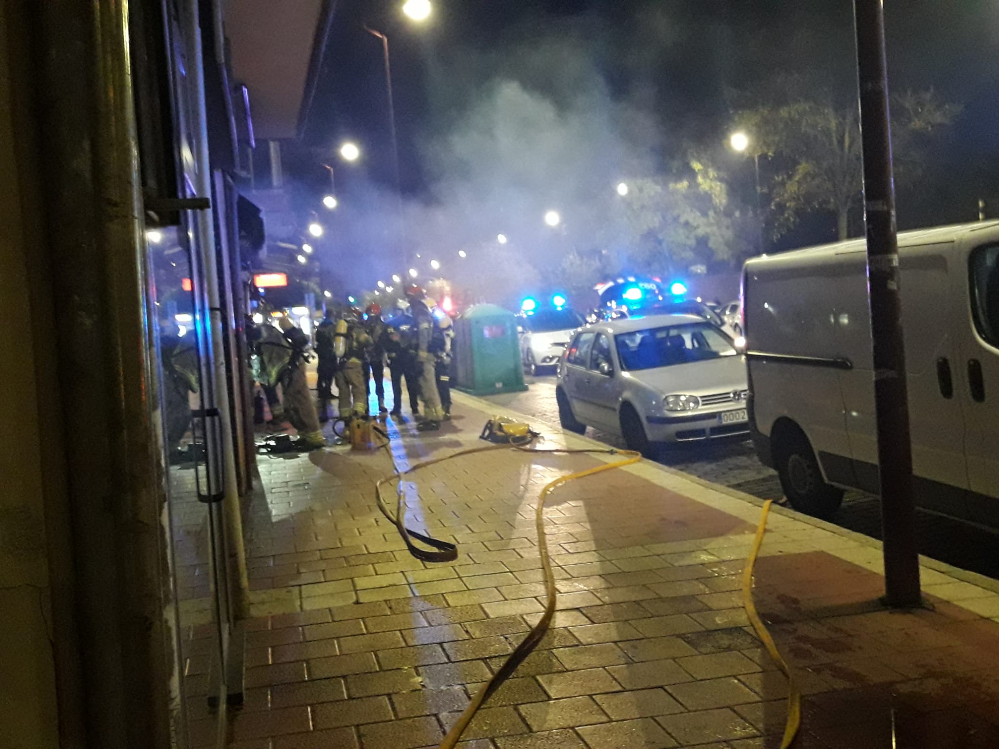 Incendio en una frutería de la Avenida de Segovia en Valladolid