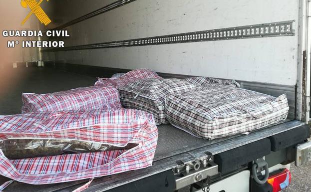 Detenidos en Valladolid dos vecinos de Cádiz que portaban 44 kilos de marihuana en un camión