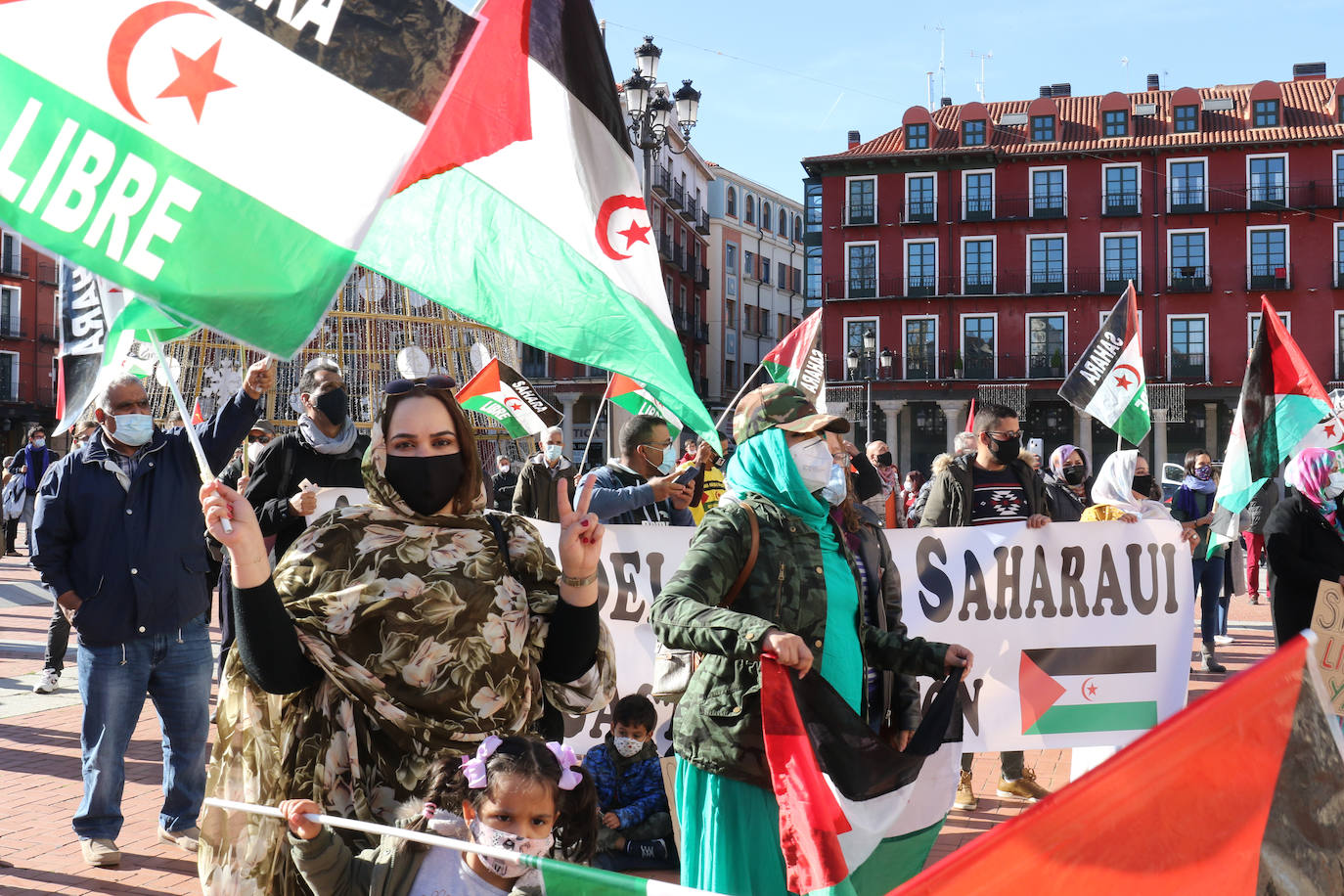 Valladolid sale a la calle en contra de la ruptura del alto el fuego en el Sahara Occidental