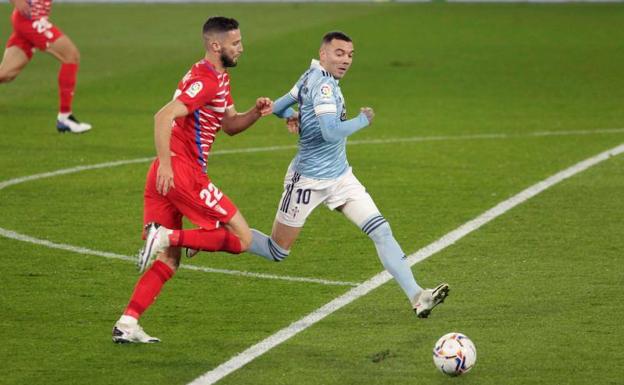 Aspas lidera la remontada del Celta ante el Granada