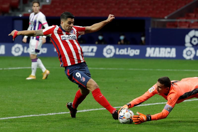 El Real Valladolid cede ante la pólvora del Atlético