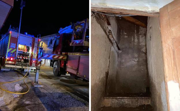 Un incendio calcina la buhardilla de una vivienda de Canalejas de Peñafiel