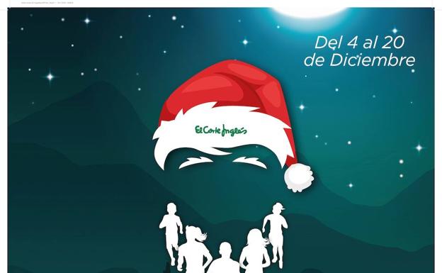 El Corte Inglés convoca la primera carrera virtual de Papá Noel a beneficio de Cruz Roja